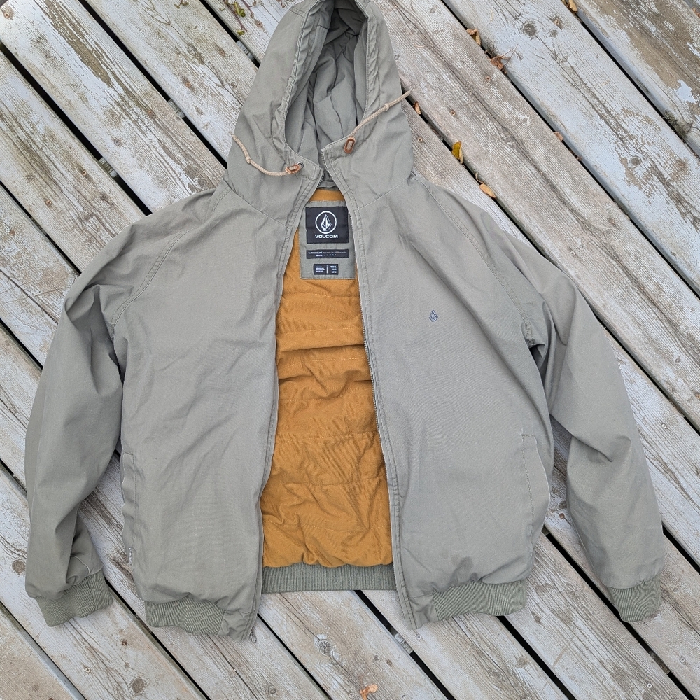 Volcom Men's Olive Green Winter Jacket Extra Large
